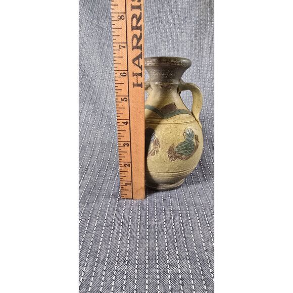 Small Clay Chiminea Vintage Terracotta Mini Tea Light Votive Tabletop Art - Picture 7 of 8